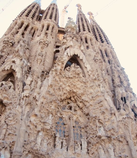 Outside view of Sagrada Familia, Barcelona