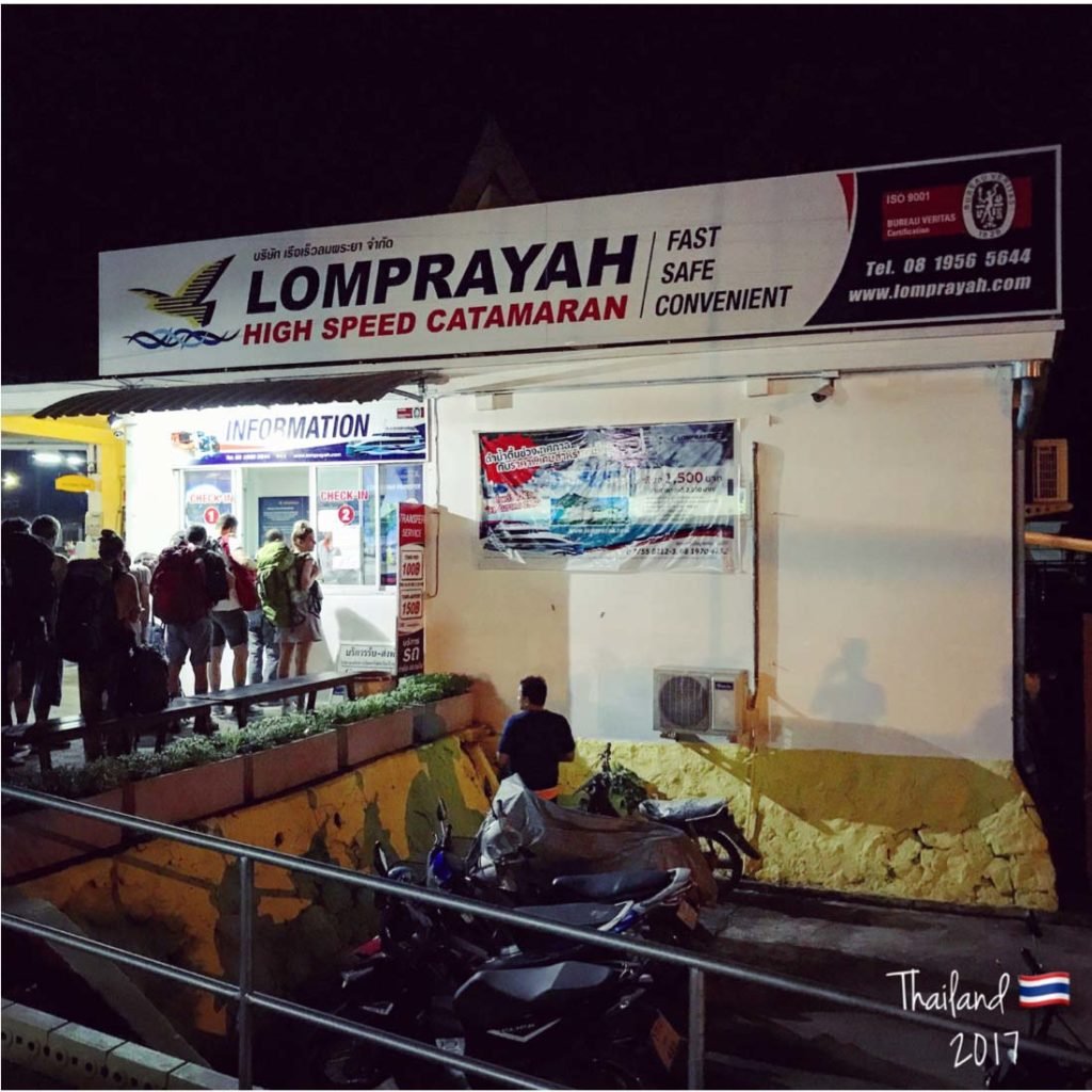 Checking In at Lomprayah High Speed Ferry Office